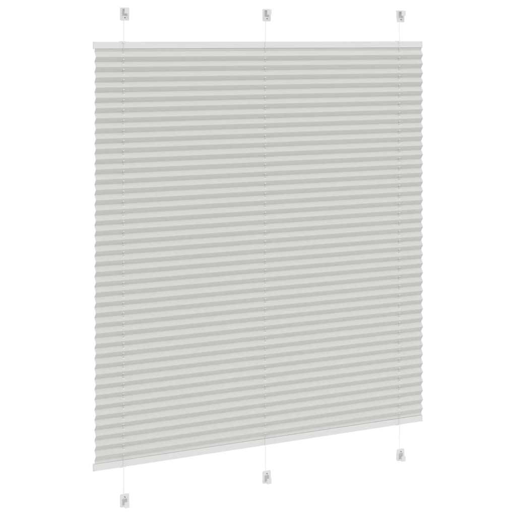 Πλισέ περσίδα ανοιχτό γκρι 115x150 cm Πλάτος υφάσματος 114,4 cm
