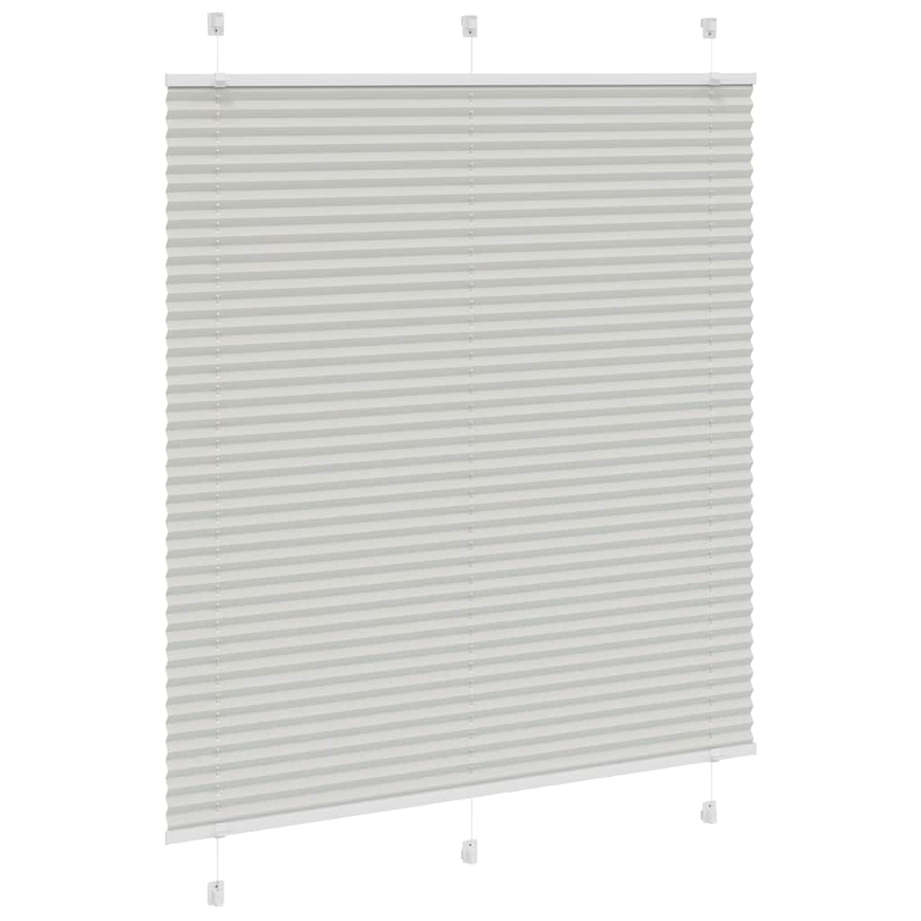 Πλισέ περσίδα ανοιχτό γκρι 120x150 cm Πλάτος υφάσματος 119,4 cm