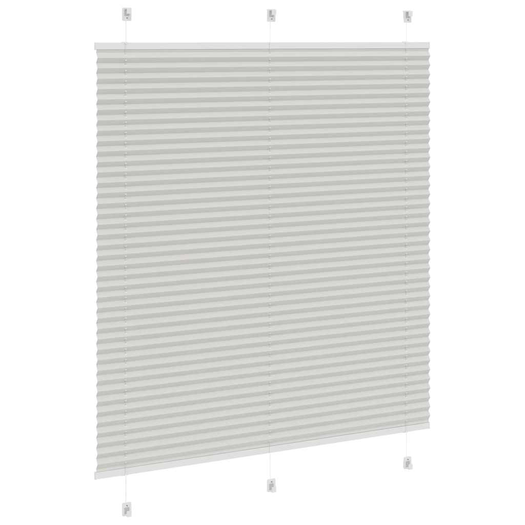 Πλισέ περσίδα ανοιχτό γκρι 120x150 cm Πλάτος υφάσματος 119,4 cm