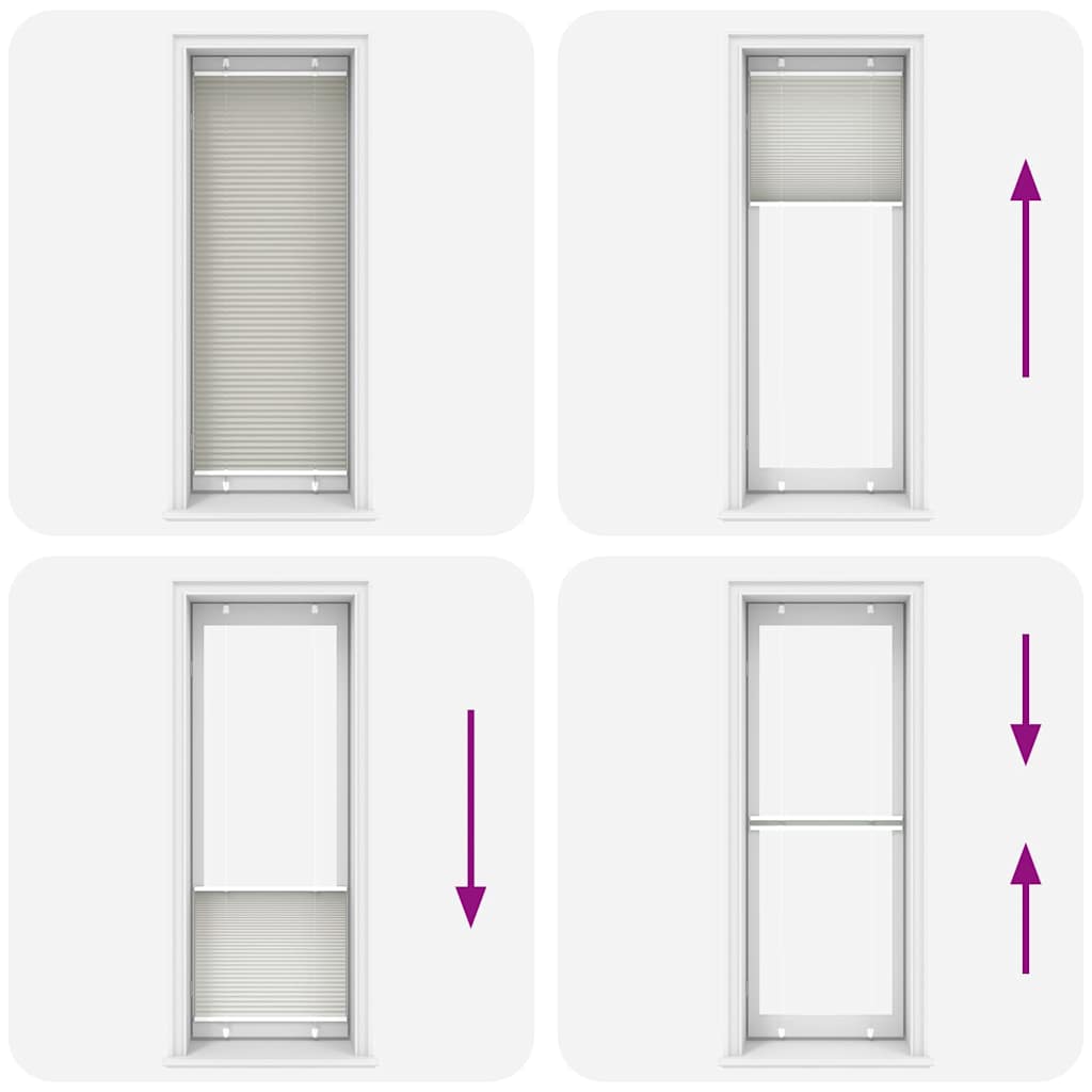 Πλισέ περσίδα ανοιχτό γκρι 70x200 cm Πλάτος υφάσματος 69,4 cm - Pakobazaar