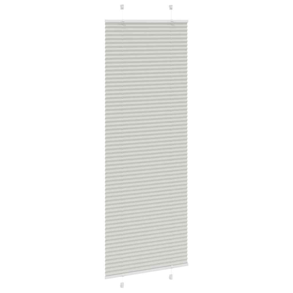 Πλισέ περσίδα ανοιχτό γκρι 75x200 cm Πλάτος υφάσματος 74,4 cm