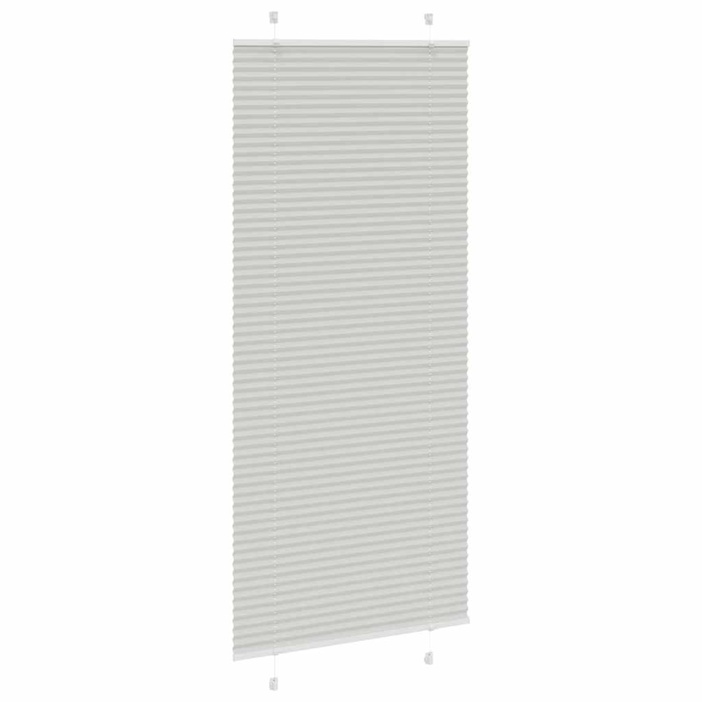 Πλισέ περσίδα ανοιχτό γκρι 85x200 cm Πλάτος υφάσματος 84,4 cm