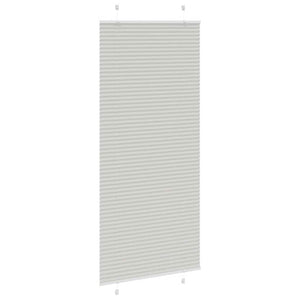Πλισέ περσίδα ανοιχτό γκρι 85x200 cm Πλάτος υφάσματος 84,4 cm