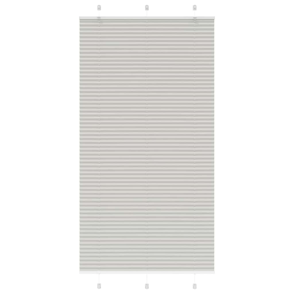 Πλισέ περσίδα ανοιχτό γκρι 110x200 cm Πλάτος υφάσματος 109,4 cm - Pakobazaar
