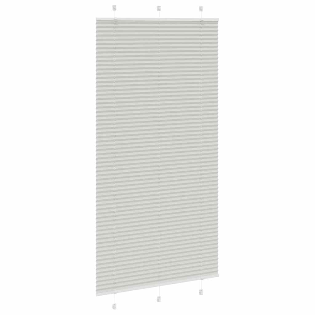 Πλισέ περσίδα ανοιχτό γκρι 110x200 cm Πλάτος υφάσματος 109,4 cm - Pakobazaar