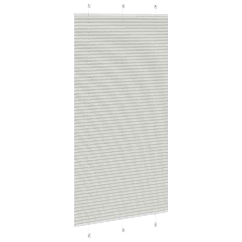 Πλισέ περσίδα ανοιχτό γκρι 110x200 cm Πλάτος υφάσματος 109,4 cm - Pakobazaar