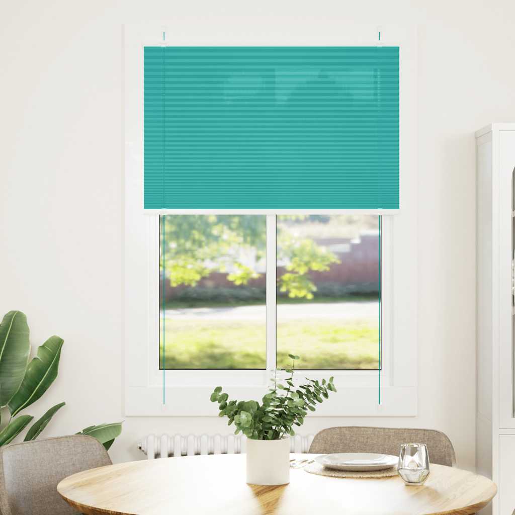 Πλισέ περσίδα πετρόλ πράσινο 95x150 cm Πλάτος υφάσματος 94,4 cm