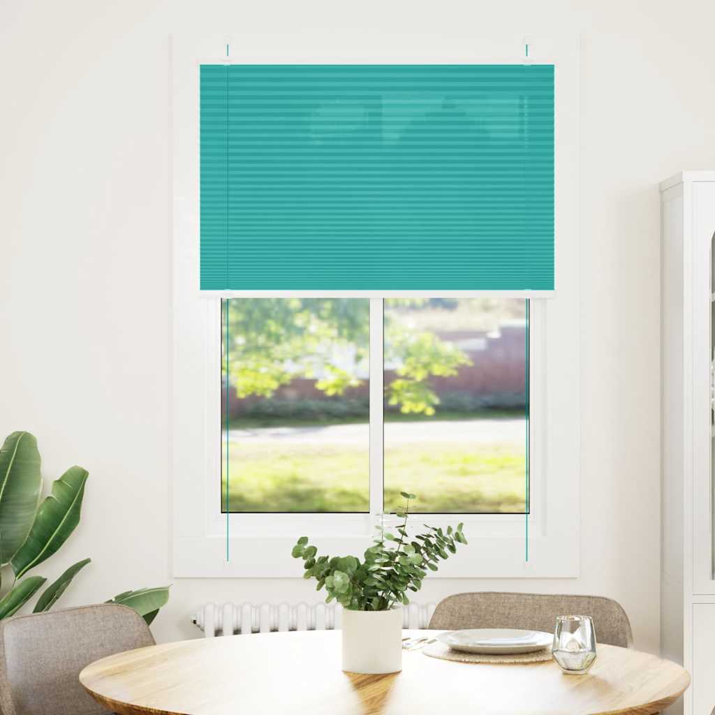 Πλισέ περσίδα πετρόλ πράσινο 100x150 cm Πλάτος υφάσματος 99,4cm