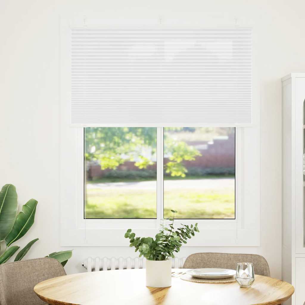 Πλισέ περσίδα Λευκό 105x100 cm Πλάτος υφάσματος 104,4 cm - Pakobazaar