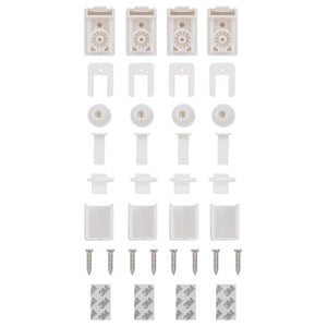 Πλισέ περσίδα Λευκό 40x200 cm Πλάτος υφάσματος 39,4 cm