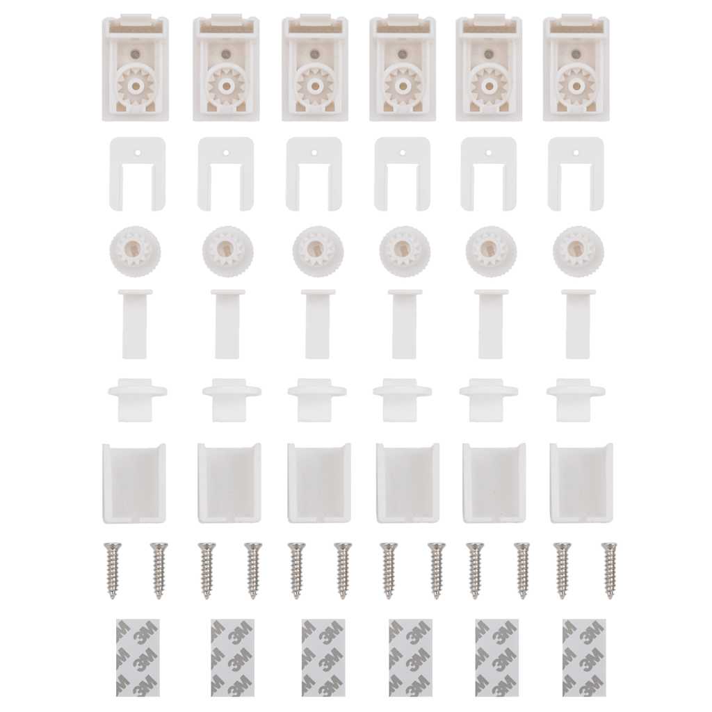 Πλισέ περσίδα Λευκό 110x200 cm Πλάτος υφάσματος 109,4 cm