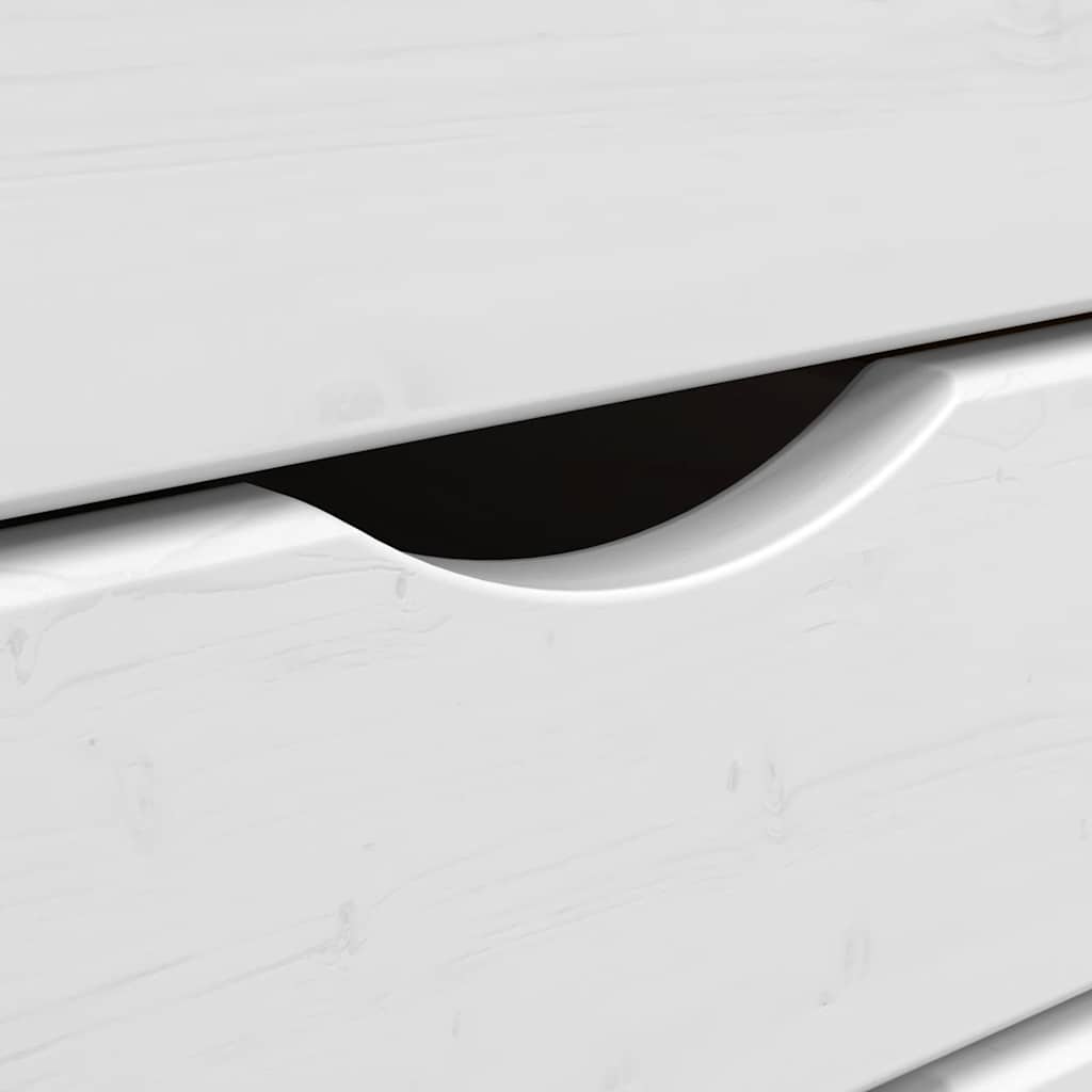 Ντουλάπι Κυλιόμενο με Συρτάρια MOSS Μελί Καφέ Μασίφ Ξύλο Πεύκου - Pakobazaar