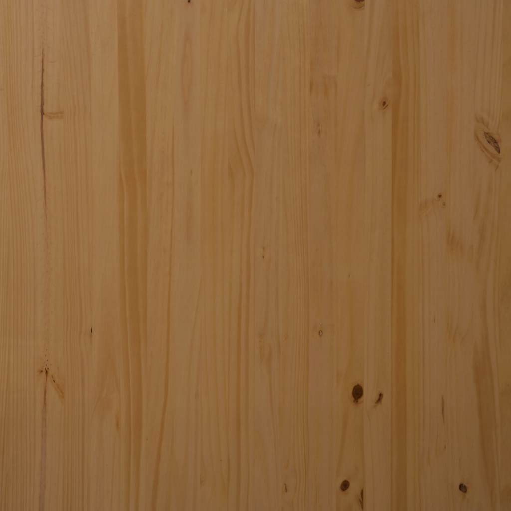 Ντουλάπι Κυλιόμενο με Συρτάρια MOSS Μελί Καφέ Μασίφ Ξύλο Πεύκου