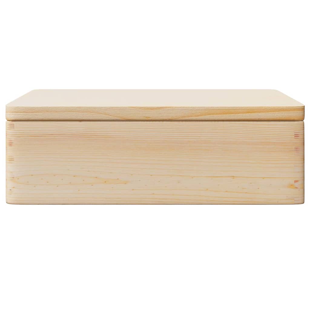 Ξύλινο κουτί με καπάκι 40x30x13 cm από μασίφ ξύλο πεύκο - Pakobazaar