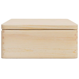 Ξύλινο κουτί με καπάκι 40x30x13 cm από μασίφ ξύλο πεύκο - Pakobazaar