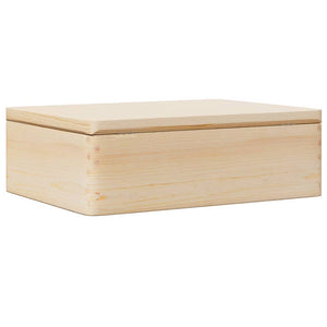 Ξύλινο κουτί με καπάκι 40x30x13 cm από μασίφ ξύλο πεύκο - Pakobazaar