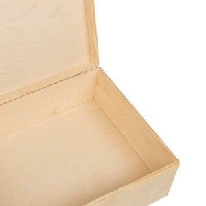 Ξύλινο κουτί με καπάκι 40x30x13 cm από μασίφ ξύλο πεύκο - Pakobazaar