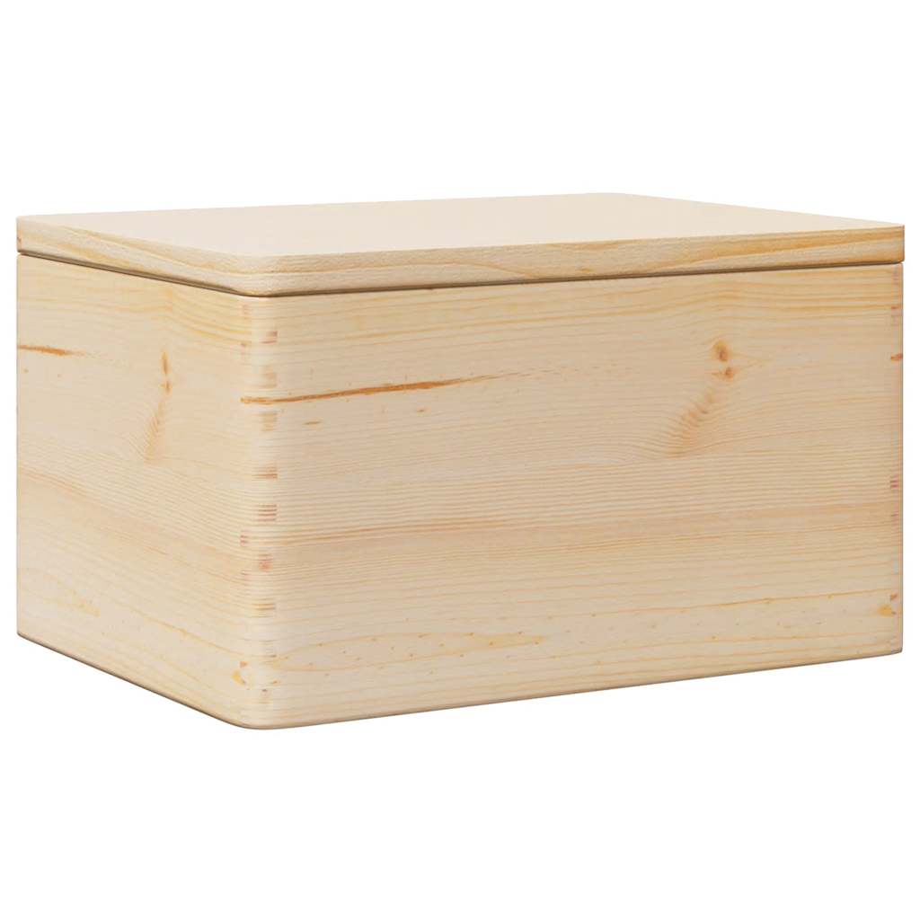 Ξύλινο κουτί με καπάκι 40x30x23 cm από μασίφ ξύλο πεύκο