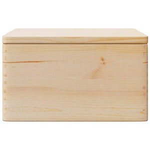 Ξύλινο κουτί με καπάκι 40x30x23 cm από μασίφ ξύλο πεύκο