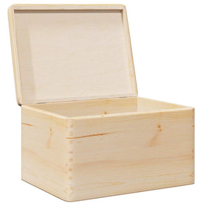 Ξύλινο κουτί με καπάκι 40x30x23 cm από μασίφ ξύλο πεύκο