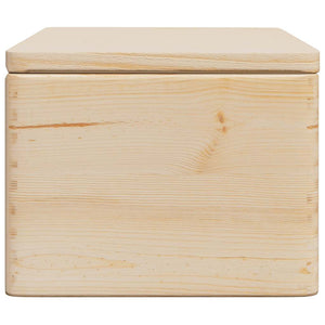 Ξύλινο κουτί με καπάκι 40x30x23 cm από μασίφ ξύλο πεύκο
