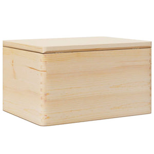 Ξύλινο κουτί με καπάκι 40x30x23 cm από μασίφ ξύλο πεύκο