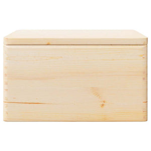 Ξύλινο κουτί με καπάκι και χειρολαβές 40x30x23 cm - Pakobazaar