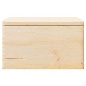 Ξύλινο κουτί με καπάκι και χειρολαβές 40x30x23 cm - Pakobazaar