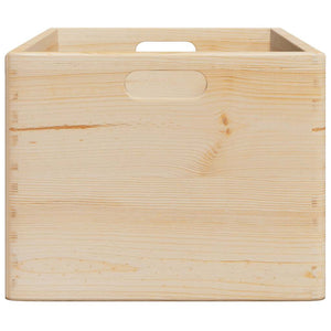 Ξύλινο κουτί με χειρολαβές 40x30x23 cm από μασίφ ξύλο πεύκο - Pakobazaar