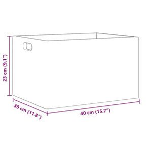 Ξύλινο κουτί με χειρολαβές 40x30x23 cm από μασίφ ξύλο πεύκο - Pakobazaar