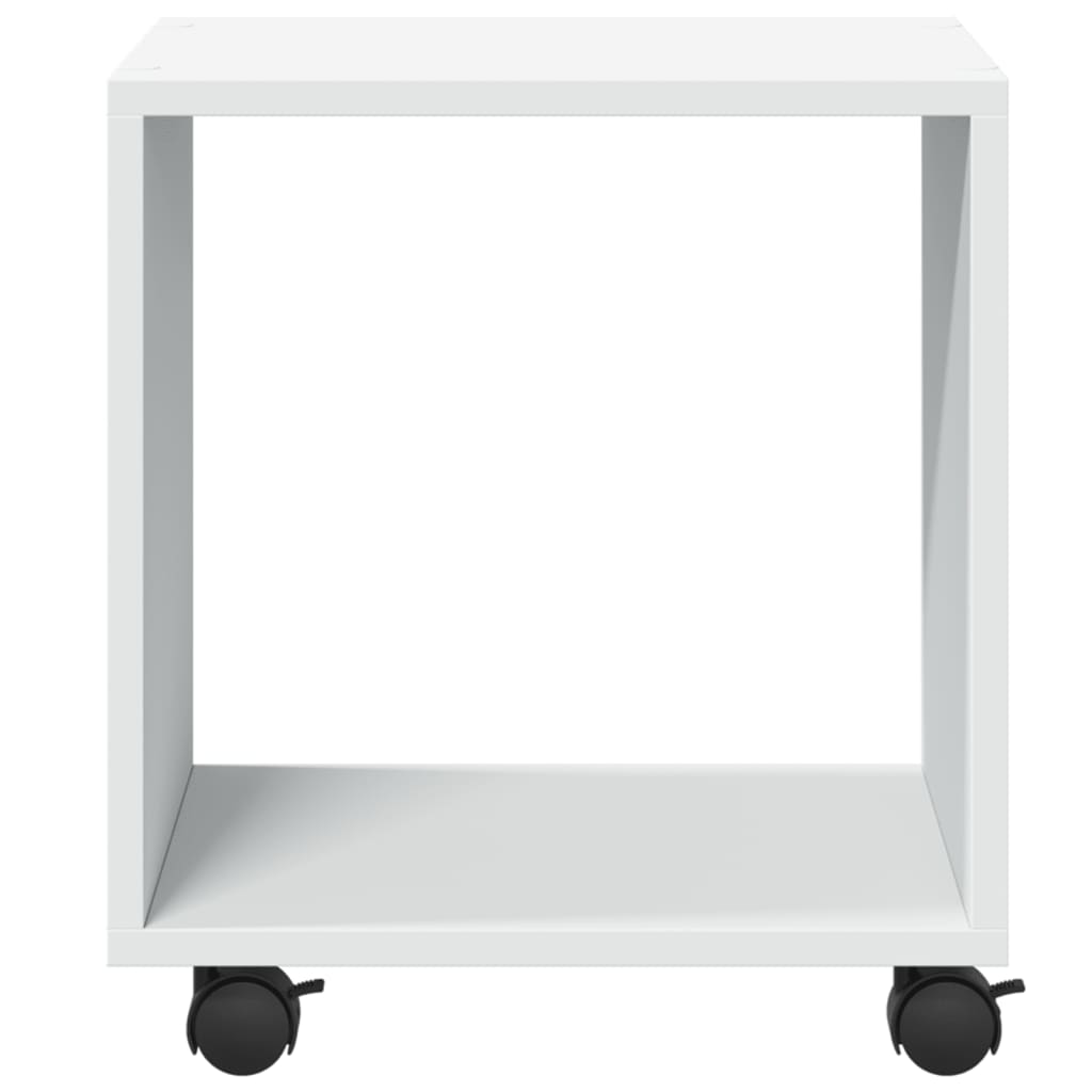 Ντουλάπι Τροχήλατο Λευκό 37x33x42,5 εκ. από Επεξ. Ξύλο - Pakobazaar
