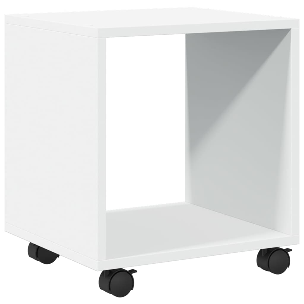 Ντουλάπι Τροχήλατο Λευκό 37x33x42,5 εκ. από Επεξ. Ξύλο - Pakobazaar