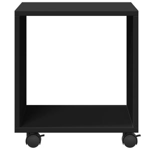 Ντουλάπι Τροχήλατο Μαύρο 37x33x42,5 εκ. από Επεξ. Ξύλο