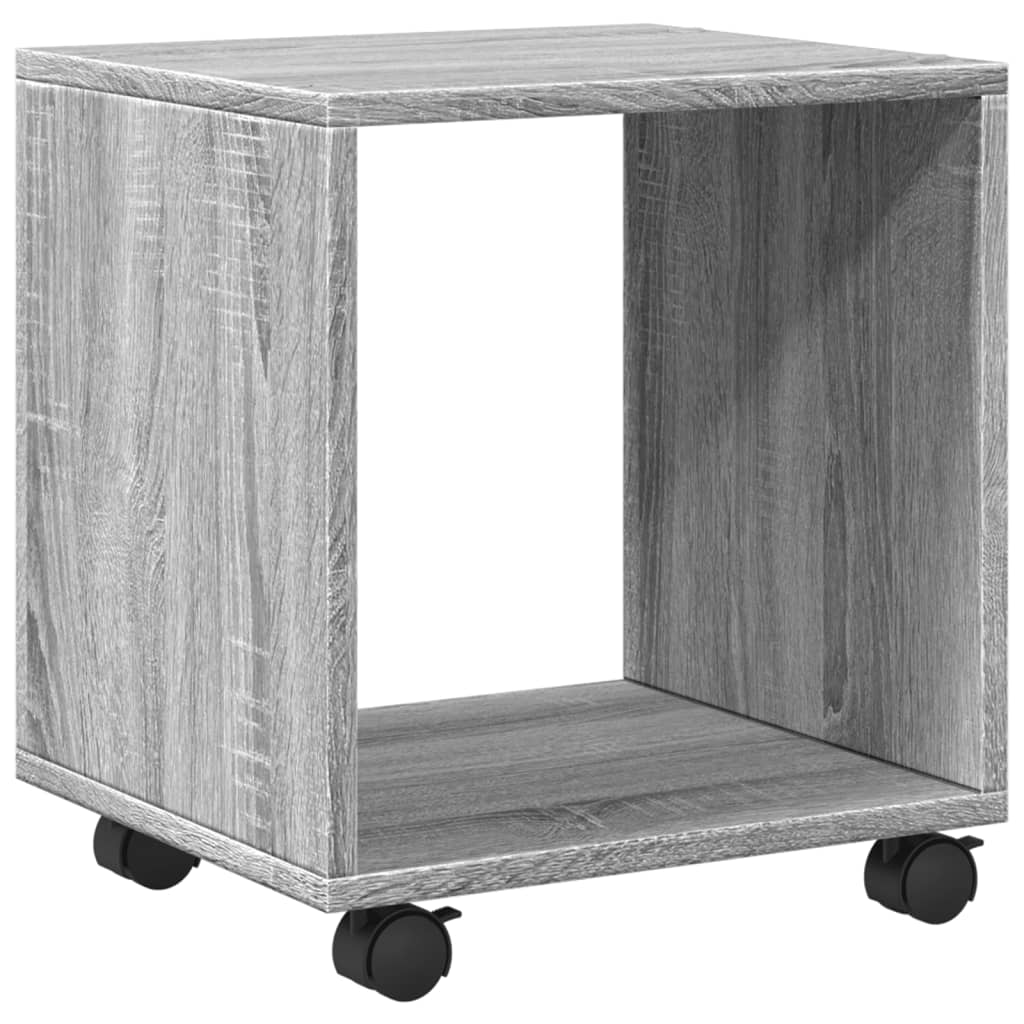 Ντουλάπι Με Ροδάκια Γκρι Sonoma 37x33x42,5 εκ. Επεξεργ. Ξύλο - Pakobazaar