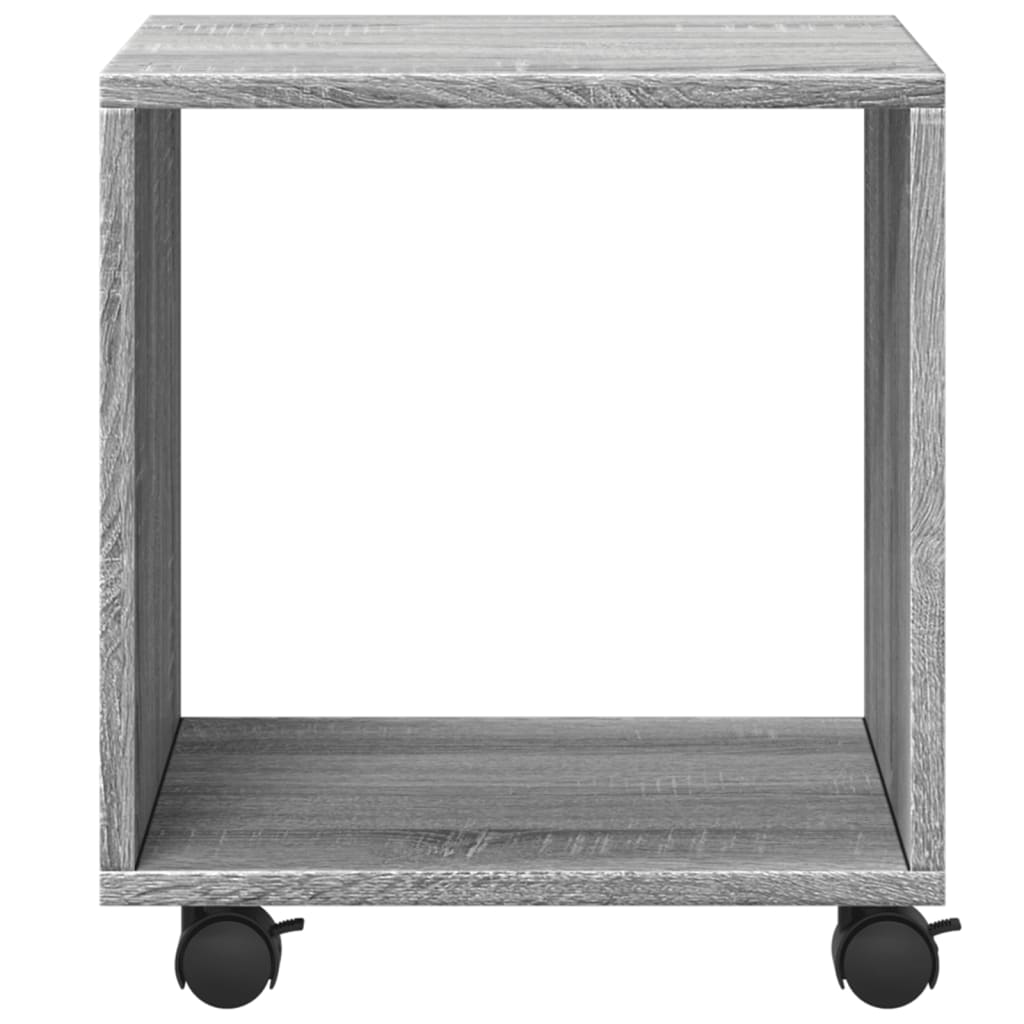 Ντουλάπι Με Ροδάκια Γκρι Sonoma 37x33x42,5 εκ. Επεξεργ. Ξύλο - Pakobazaar