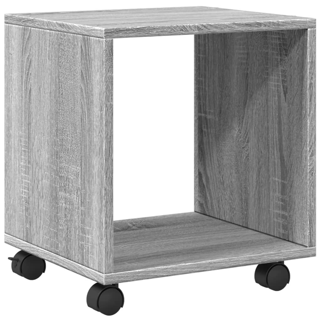 Ντουλάπι Με Ροδάκια Γκρι Sonoma 37x33x42,5 εκ. Επεξεργ. Ξύλο - Pakobazaar