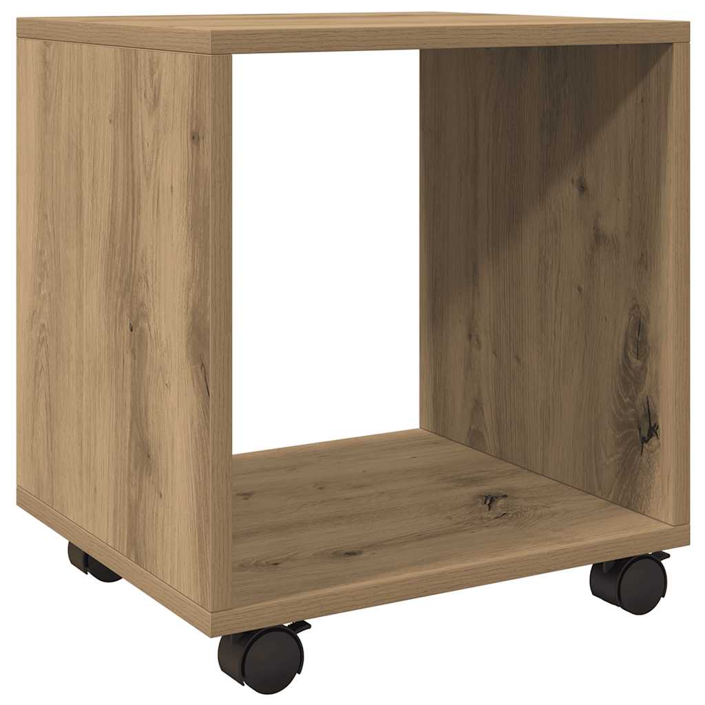 Ντουλάπι Τροχήλατο Αρτισιανή Δρυς 37x33x42,5 εκ. Επεξ. Ξύλο