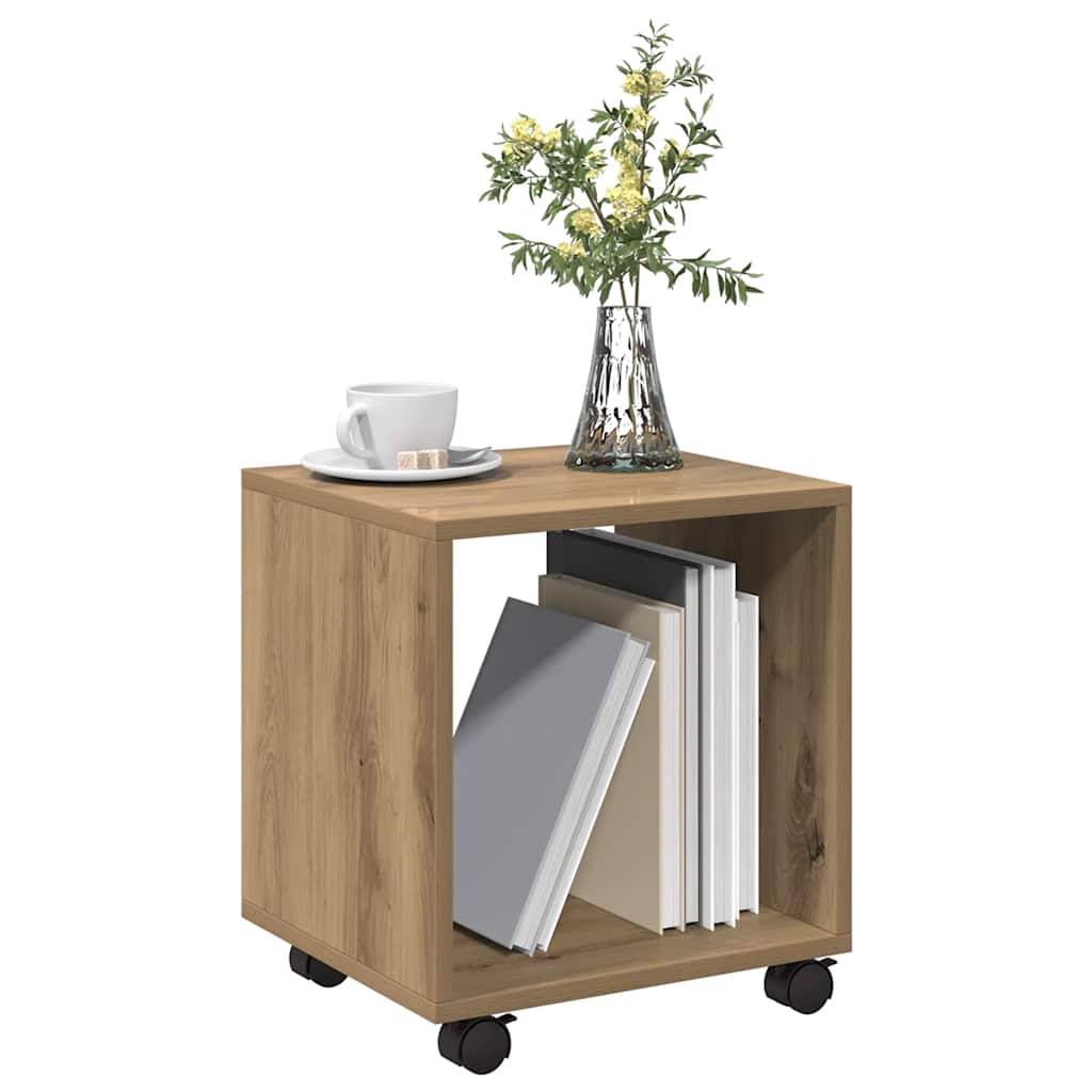 Ντουλάπι Τροχήλατο Αρτισιανή Δρυς 37x33x42,5 εκ. Επεξ. Ξύλο