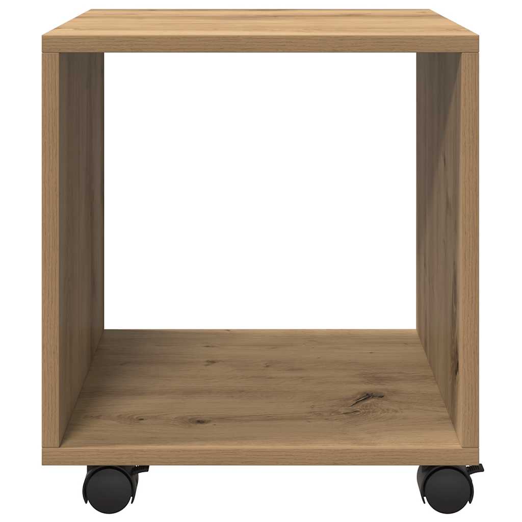 Ντουλάπι Τροχήλατο Αρτισιανή Δρυς 37x33x42,5 εκ. Επεξ. Ξύλο