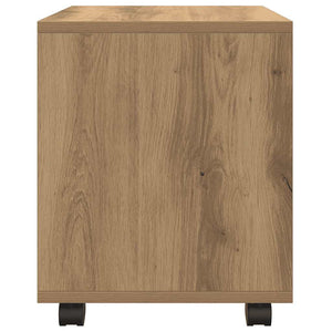 Ντουλάπι Τροχήλατο Αρτισιανή Δρυς 37x33x42,5 εκ. Επεξ. Ξύλο