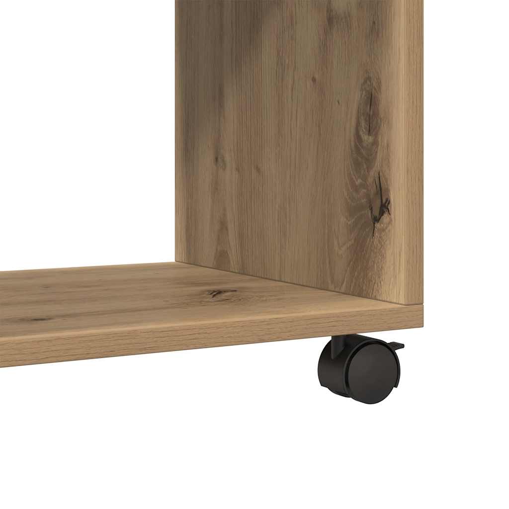 Ντουλάπι Τροχήλατο Αρτισιανή Δρυς 37x33x42,5 εκ. Επεξ. Ξύλο