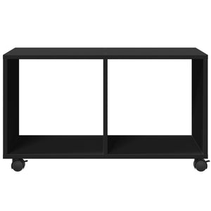 Ντουλάπι Τροχήλατο Μαύρο 72x33x42,5 εκ. από Επεξ. Ξύλο