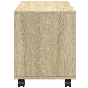 Ντουλάπι Τροχήλατο Sonoma Δρυς 72x33x42,5 εκ. Επεξ. Ξύλο