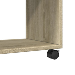Ντουλάπι Τροχήλατο Sonoma Δρυς 72x33x42,5 εκ. Επεξ. Ξύλο