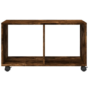Ντουλάπι Με Ροδάκια Καπνιστή Δρυς 72x33x42,5 εκ. Επεξ. Ξύλο