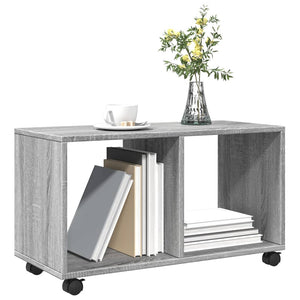 Ντουλάπι Με Ροδάκια Γκρι Sonoma 72x33x42,5 εκ. Επεξεργ. Ξύλο