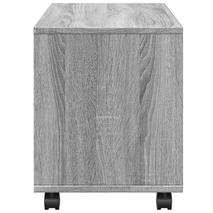 Ντουλάπι Με Ροδάκια Γκρι Sonoma 72x33x42,5 εκ. Επεξεργ. Ξύλο