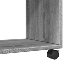Ντουλάπι Με Ροδάκια Γκρι Sonoma 72x33x42,5 εκ. Επεξεργ. Ξύλο