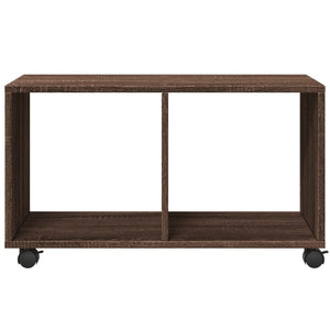 Ντουλάπι Τροχήλατο Καφέ Δρυς 72x33x42,5 εκ. από Επεξ. Ξύλο