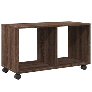 Ντουλάπι Τροχήλατο Καφέ Δρυς 72x33x42,5 εκ. από Επεξ. Ξύλο